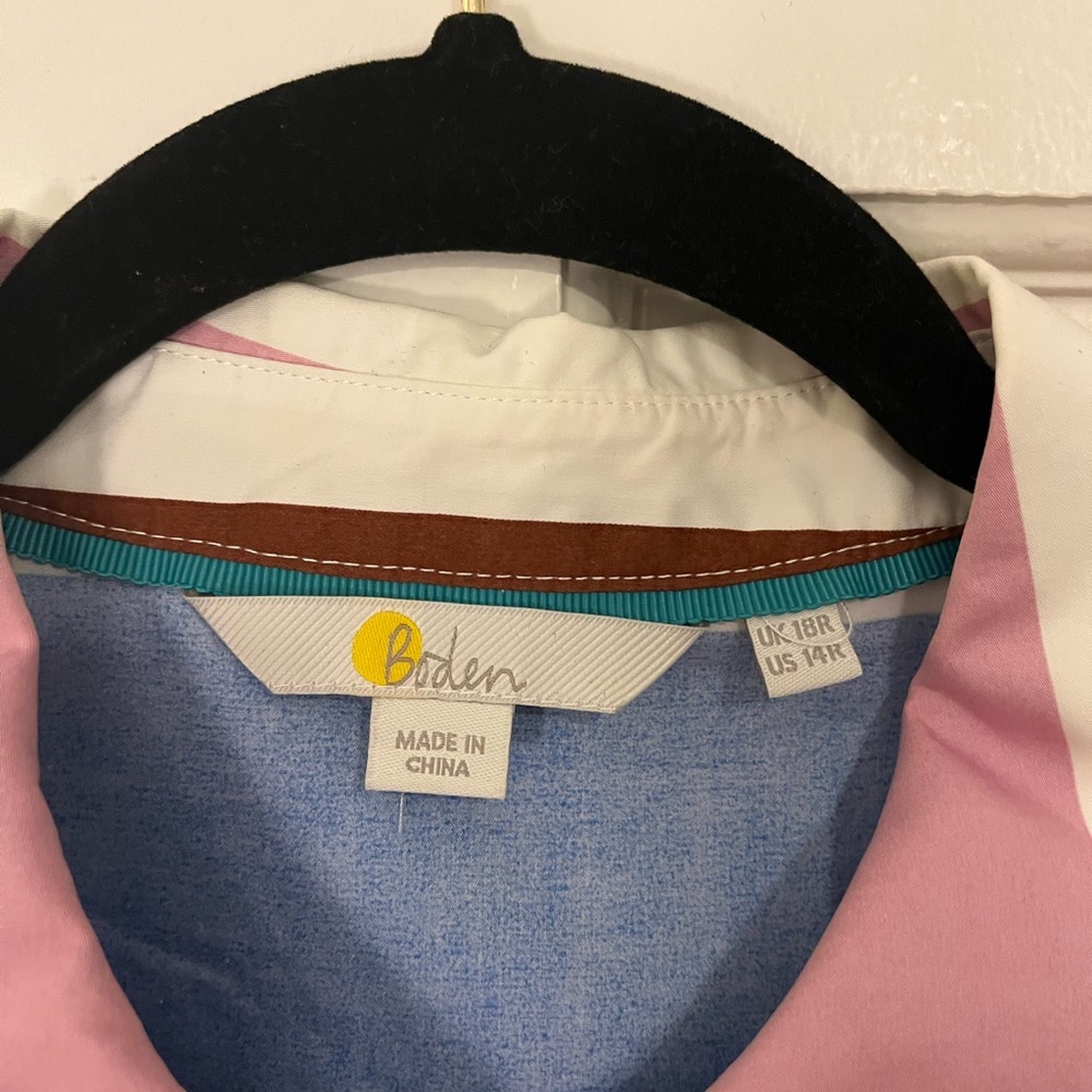 Colorful Striped Boden Dress - 14 - Picture 3 of 4
